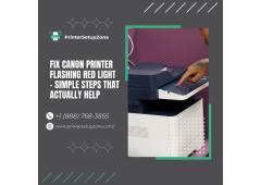 Fix Canon Printer Flashing Red Light – Simple Steps That Actually Help